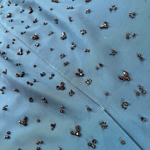 J.Crew Collection 2PC teal beaded crop top & pencil midi skirt *shop@iamwarrior - Picture 15 of 16